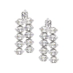 OOMPH Silver-Plated Kundan-Studded & Beaded Jewellery Set image 3