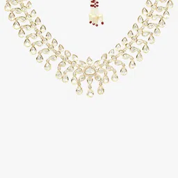 Adwitiya Collection Gold-Plated Kundan-Studded Jewellery Set image 5