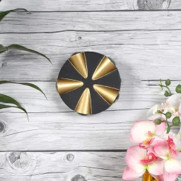 eliante by jainsons lights Black & Gold Aluminium 12 Watt LED Outdoor Wall Light image 2