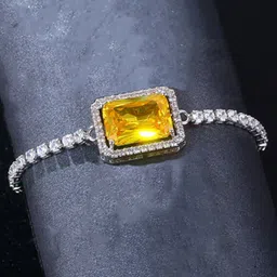 Designs & You Silver-Plated Cubic Zirconia Studded Wraparound Bracelet image 5