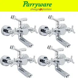 parryware Trio Wall Mixer with Crutch For hand Shower Provision set of 4 pic 079 Wall Mixer with hand Shower Provision Wall Mixer Faucet-picture-18
