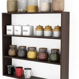 Cup Kitchen Rack Antique Kitchen Wall Shelf Rack Wood-image-14