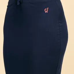 Trendmalls P01-NavyBlue Lycra Blend Petticoat image 5