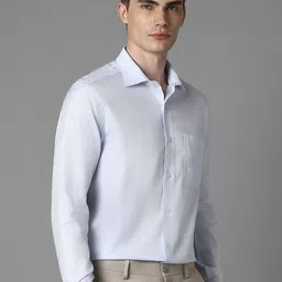 Louis Philippe Men Spread Collar Floral Printed Cotton Formal Shirt image 3