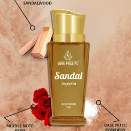 JOHN PHILLIPS Set of 3 Long-Lasting Eau De Perfume 60 ml Each - Chocolate - Sandal - Magic Rose image 5