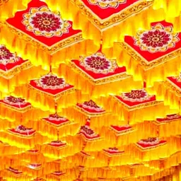 bmlp Elegant Yellow Printed Tent Ceiling (20ft x 20ft) – For Premium Events Tent - For Weddings & Engagements, Festivals & Religious Ceremonies, Birthday Parties-picture-15