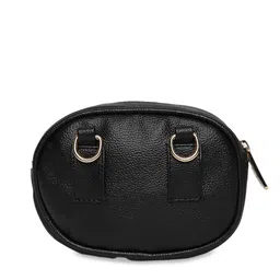 KLEIO Black Solid Sling Bag image 3