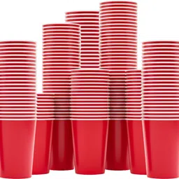 ucorps Pack of 100 Paper 250ml Premium Disposable Paper Cups for Water, Juice, Tea, Coffee image 1