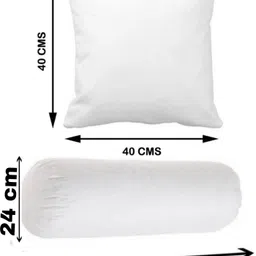 gtx Microfibre Bolster Pack of 7 Solid Set Of 5 Cushions And 2 image 2