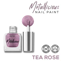 Renee Long-Lasting & Smooth Finish Metallicious Nail Paint 10ml - Tea Rose image 4