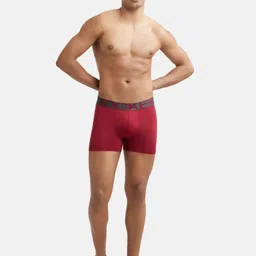 jockey IC28 Tactel Microfiber Elastane with Moisture Move Solid Men Trunk image 4