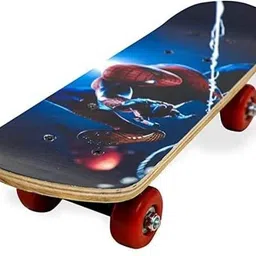 s.v.enterprises 24'' Blue Spidermen Handheld Skateboard 24" Light Flashing 4 Wheels Skate Boards Motorized Skateboard image 3