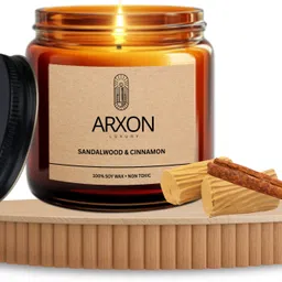 arxon luxury Luxury Sandalwood and Cinnamon Soy Wax Candle for Home Fragrance Candle-picture-41