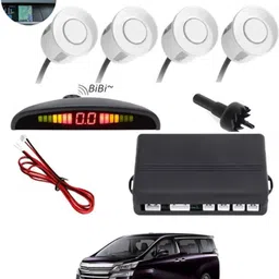 peeps store Universal 4 White Reverse Parking Sensor-PS25A216 Universal 4 White Reverse Parking Sensor-PS25A216 Parking Sensor image 1