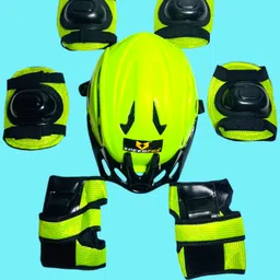 speedfox Cycling Protection Set 7 in 1 Medium SIZE 11-15YEAR black Skating Kit Cycling Helmet image 2