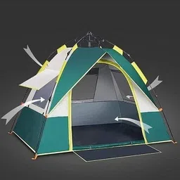 iris automatic tent 2door Tent - For Camping image 2