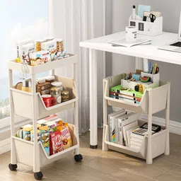 kreps Rolling Multi-Tier Storage Cart Plastic Kitchen Trolley-picture-28