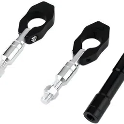 accessoreez Adjustable Motorcycle Handlebar Cross Bar For Universal Bike (BLACK) Handle Bar image 2