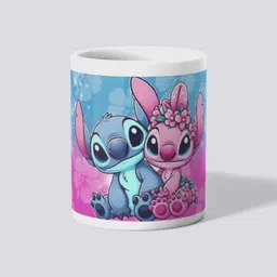 makekart High-Quality Stitch & Angel Fan Art | Vibrant Pink Blue Ceramic Tea Cup Ceramic Coffee Mug-picture-25
