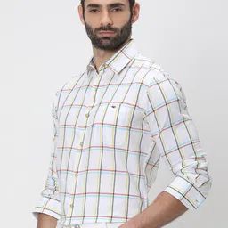 Mufti Plus Size Trim Slim Fit Tartan Checks Checked Pure Cotton Casual Shirt image 2