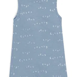MiArcus Boys Blue Printed Cotton Rompers image 2