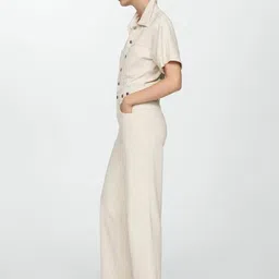 MANGO Pure Cotton Denim Basic Jumpsuit image 2
