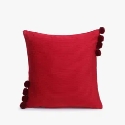 Mezposh Maroon Set of 2 Striped Square Cushion Covers image 3