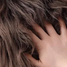 MONKDECOR Brown 2 Pieces Attractive & Soft Fur Cushion Covers image 4