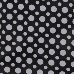 MONKDECOR Black Geometric Printed Waterproof Round 6-Seater Table Cover image 2