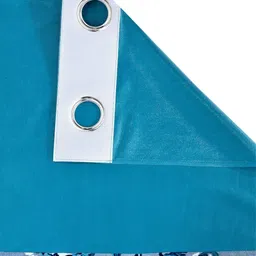 Fashion String Blue & White 2 Pieces Floral Printed Door Curtains image 3