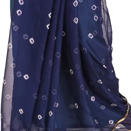 Reboot Fashions Bandhani Zari Pure Chiffon Bandhani Saree image 4