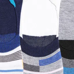 Hill Islands Men Pack Of 3 Patterned Anti Microbial Shoe Liner Socks image 2