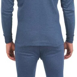 ALFA Oswal Fleece Solid Winterwear Thermal Men Top - Pyjama Set Thermal image 2