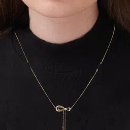 PALMONAS 18KT Gold-Plated Artificial Stone & Beads Studded Mangalsutra image 3