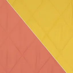 RF RELAXFEEL Orange & Yellow Geometric Heavy Winter 233 GSM Single Bed Quilt image 3