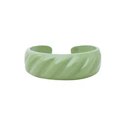 JOKER & WITCH Green Textured Finger Ring image 3