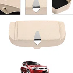 ayw Universal Multiuse Beige New Style Sunglass Holder For Car-292 White Car Sunglass Clip Holder image 1