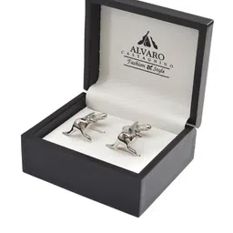 Alvaro Castagnino Silver-Toned Quirky Cufflink image 3