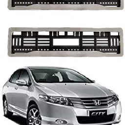 Chrome Number Plate Frames Registration Plate Holder For Honda City 2008-2013 Car Number Plate-image-92