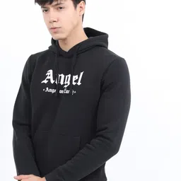 ketch Men Full Sleeve Printed Hooded Sweatshirt image 3