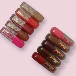 neckline Matte Finish Liquid Lipstick|pack 0f 10|Lightweight & Long-Lasting| Waterproof image 1