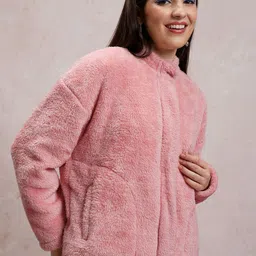 Tokyo Talkies Pink Oversized Tailored Jacket image 4
