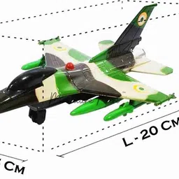 sarasi F-16 Air Force-2 Fire Blade Plane For Kids, Pull Back, No Sharp Edges-picture-39