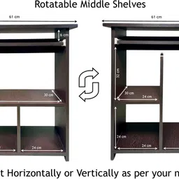 purple furniture Premium Engineered Wood Computer Desk image 4