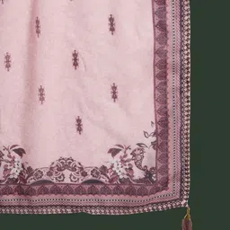 Sangria Embroidered Pure Cotton Kurta With Palazzo & Dupatta image 5