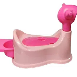 aaKaR Sonal - Baby Scooty - Baby Toilet Trainer Potty Seat with Removable Tray, Lid Cover (Pink) (Pink), Plastic image 5