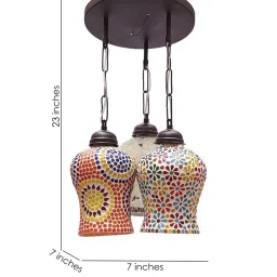 Renzo Black Metal Cluster Hanging Light by New Era image 2