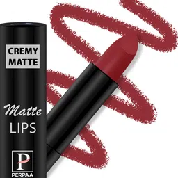 PERPAA Set of 2 Cremy Matte Long Lasting Lipsticks 3.5g Each - Natural Pink + Rose Red image 2