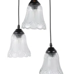 decorativeray Naples Transparent Glass Cluster Hanging Light image 5