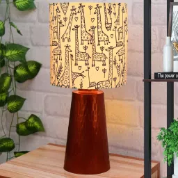 homesake Copper Hammered Metal Cone Table Lamp Modern Contemporary Bedside Desk Nightstand Lamp for Bedroom Living Room Office College Bookcase Savanna image 1